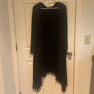 Mineral wash duster by POL with tassels- Stevie Nicks vibes